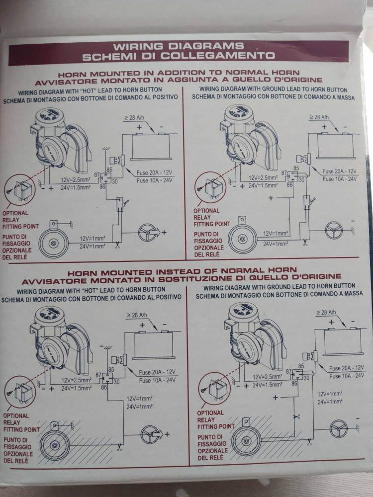 Montaggio trombe bitonali ad aria compressa - ClubAlfa