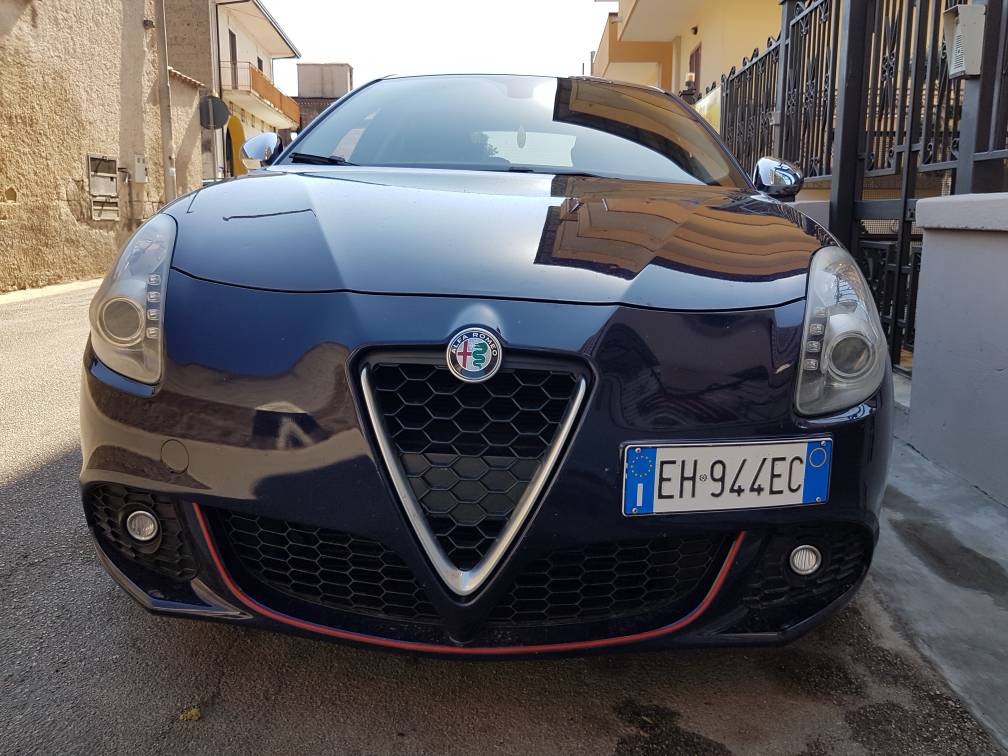 Profilo Bordino Rosso Adesivo Alfa Romeo Mito Dam Paraurti Posteriore