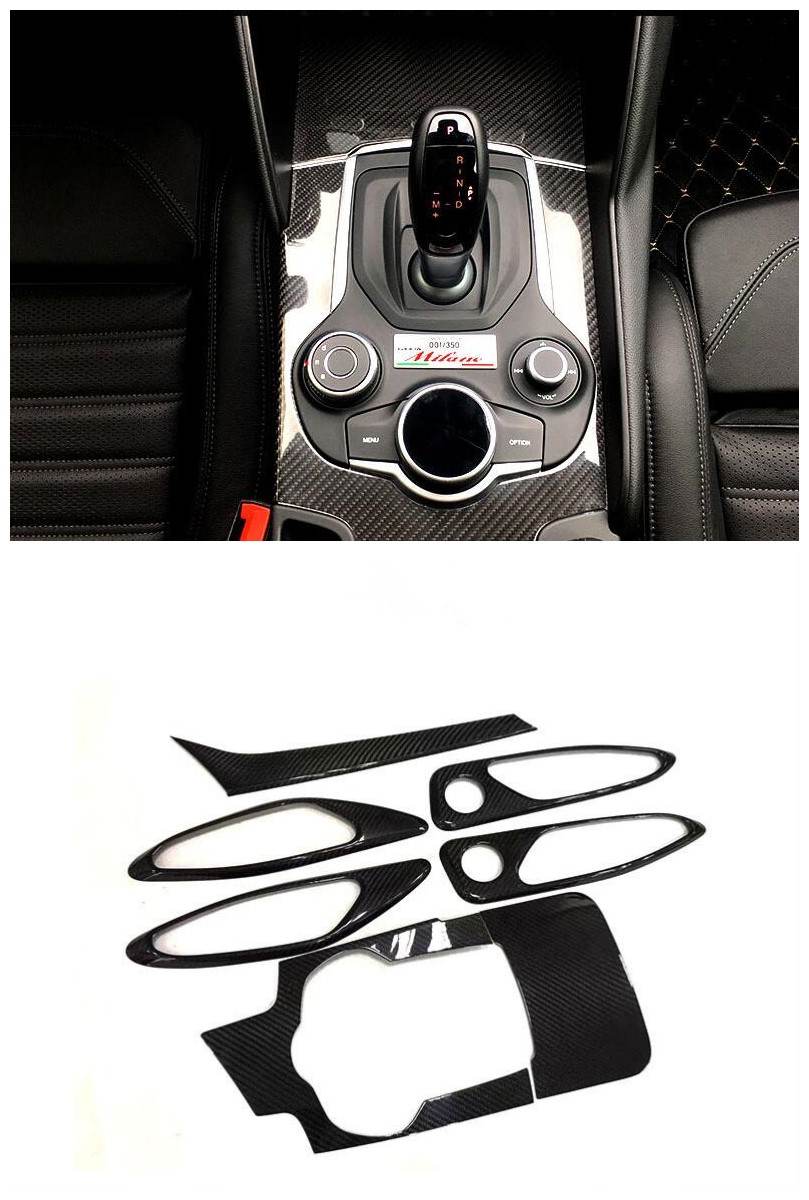 For-Alfa-Romeo-Giulia-2016 Carbon-Fiber-Interior-Moldings-Central-Control-Panel.jpg