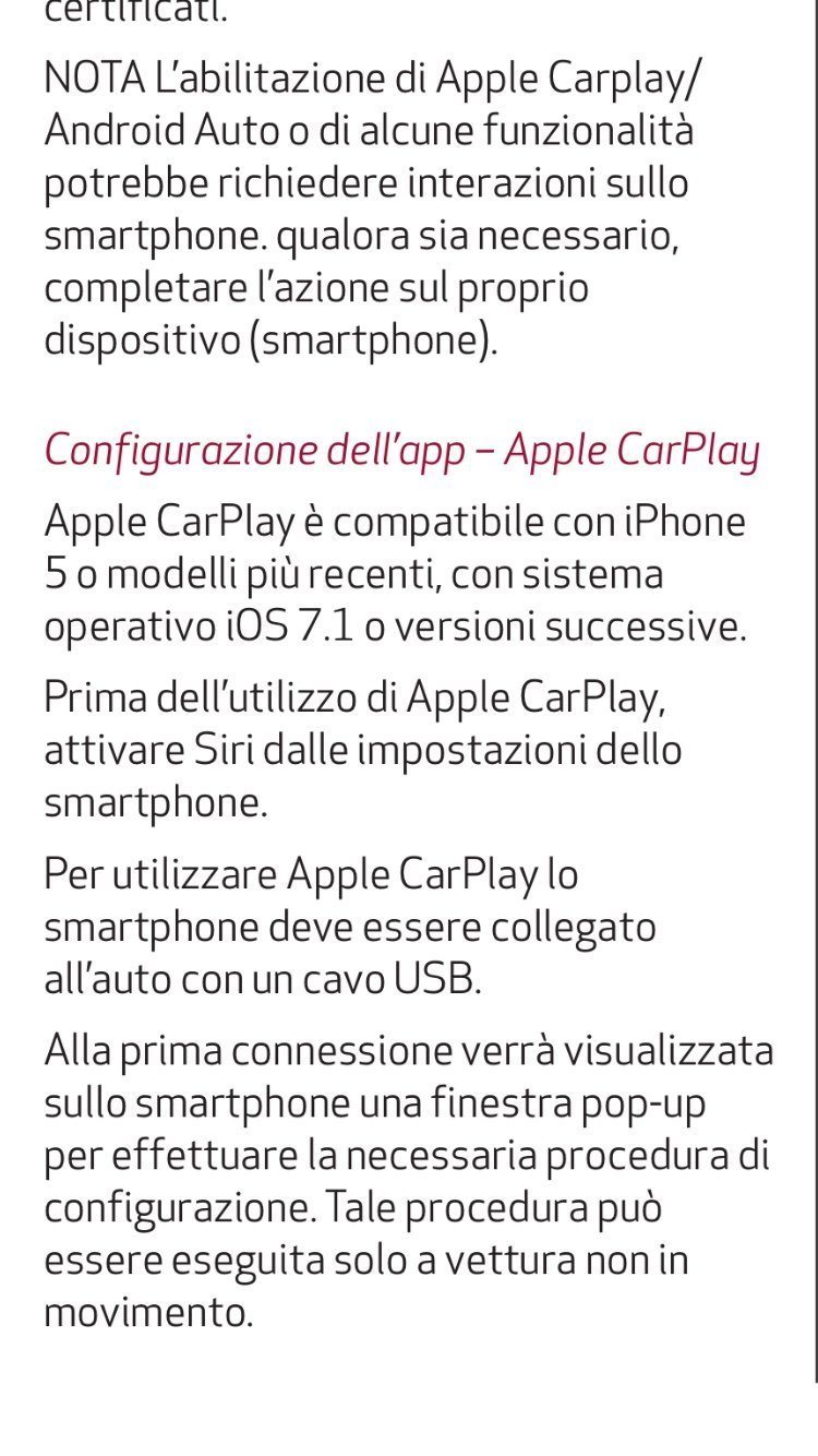 Aggiornamento Android Auto Apple Carplay Stelvio