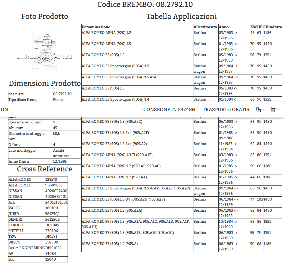Screenshot-2018-4-17 DISCHI FRENO BREMBO 08 2792 10 ALFA ROMEO, NISSAN.png