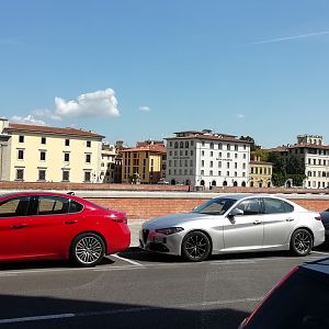 Giulia rossa e grigia firenze